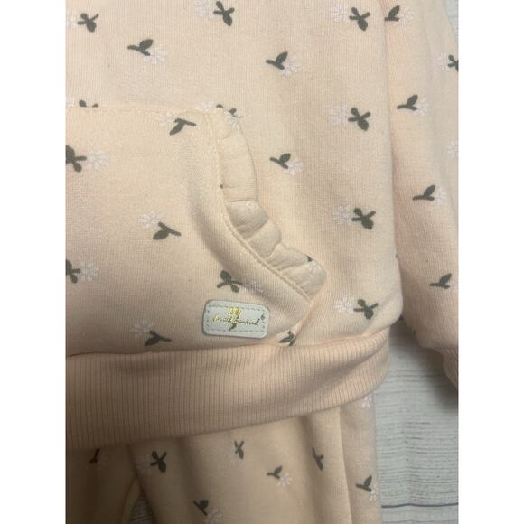 7 For All Mankind Baby 24 Months Sweat Suit 2 Piece Girls Pants Sweatshirt - Picture 3 of 7